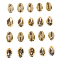 20pcs diy goldsilver plated shell conch beads cowrie jewelry craft accessories