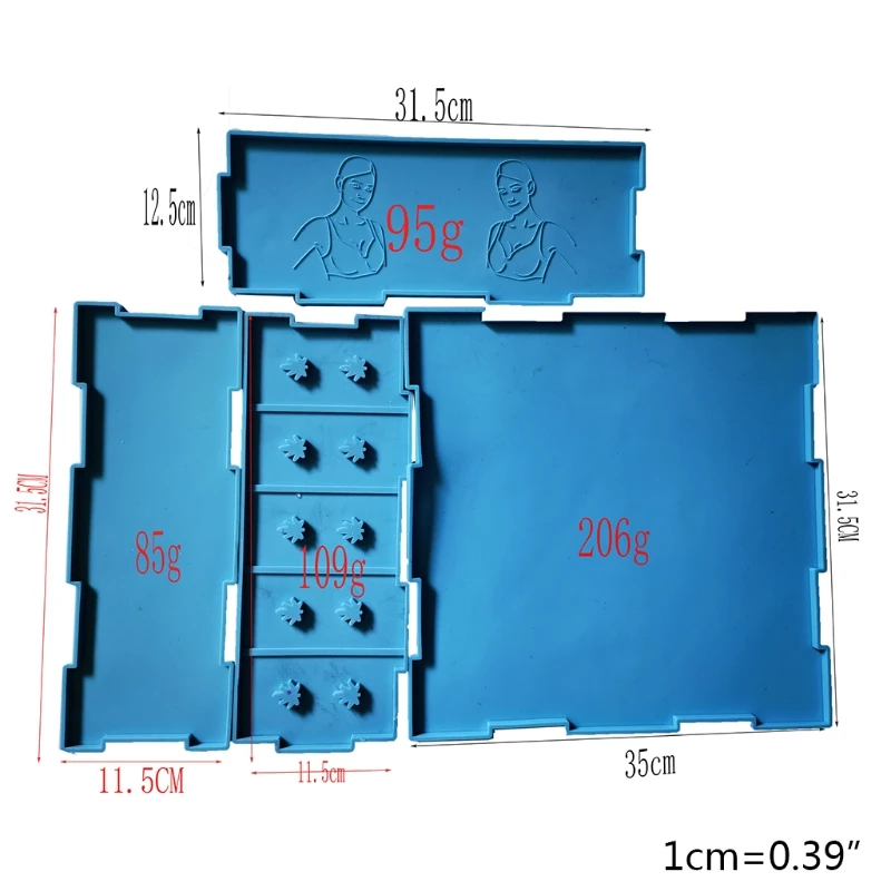 

X7AF 1 Set Bra Organizer Epoxy Resin Mold Underwear Brassiere Storage Box Silicone Mould DIY Crafts Casting Tool