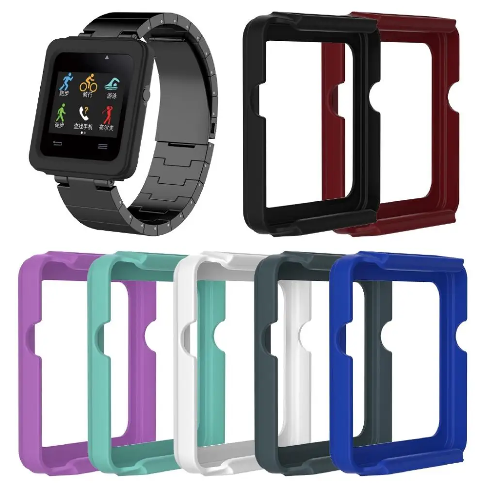 

Силиконовая защитная рамка, чехол для garmin Vivoactive, аксессуары для часов с квадратной рамкой