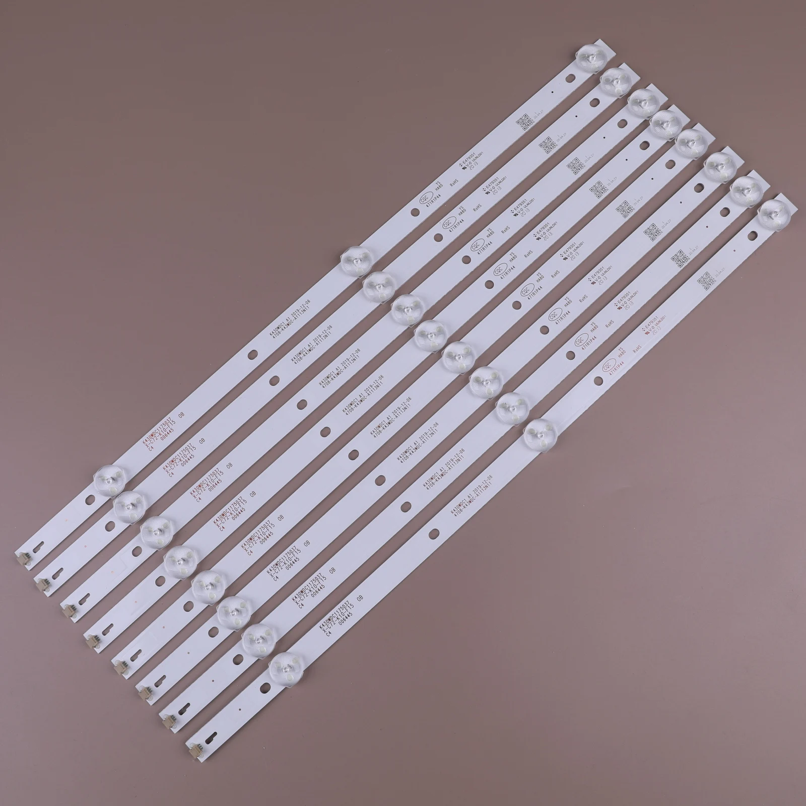 

Светодиодная лента для подсветки 43DL4012N L43E6800 43HFF5952 43L1600C 43BDL4012N K430WDC1 A1 A3 4708-K43WDC-A1113N11 A3113N11, 8 светодиодный т.