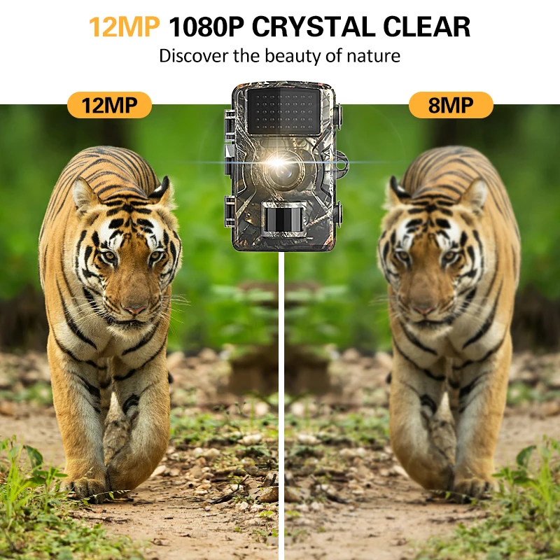 12MP 1080P камера для охоты на диких животных активированная движением безопасности