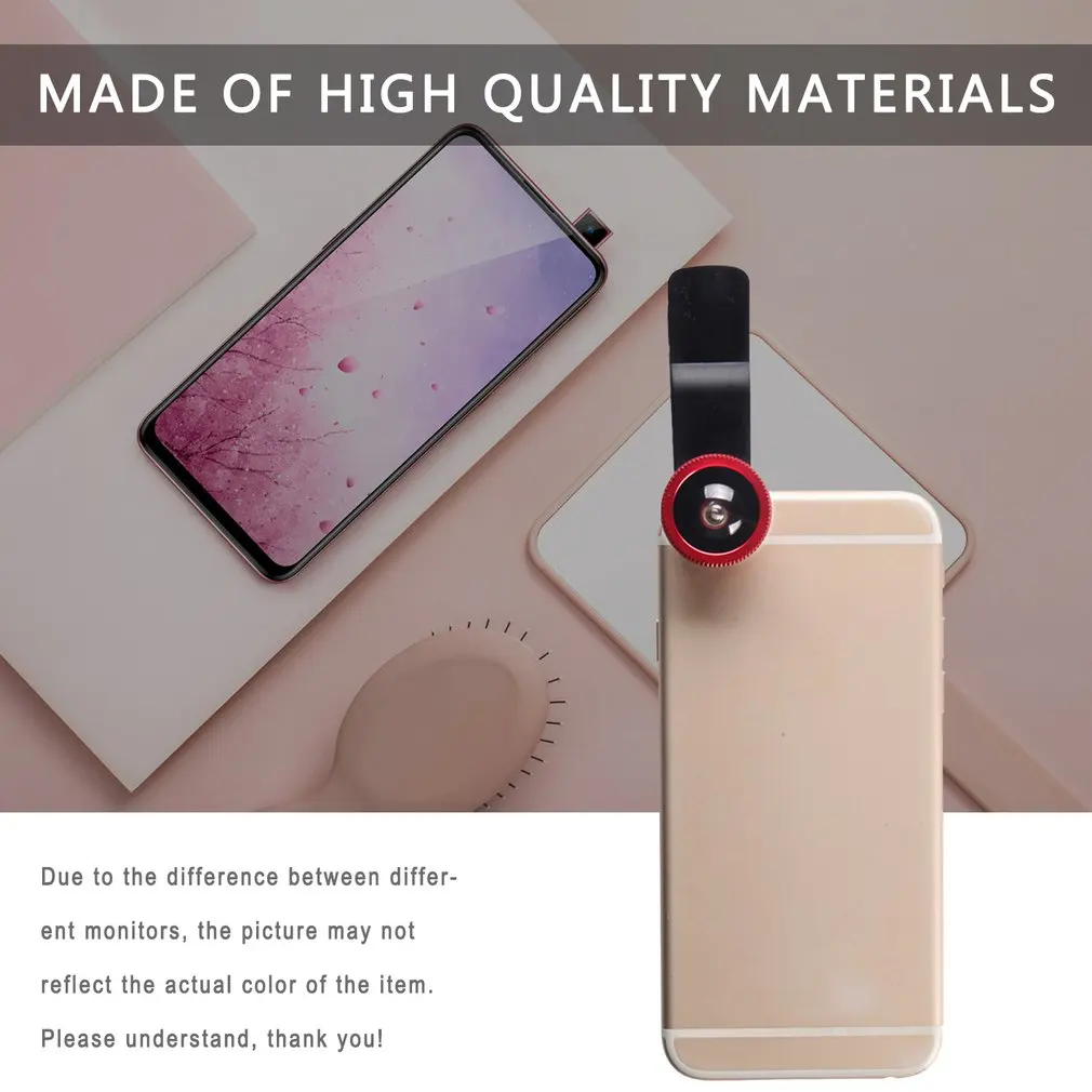 3 в 1 комплект для макросъемки рыбий глаз с широкоугольным объективом Fisheye