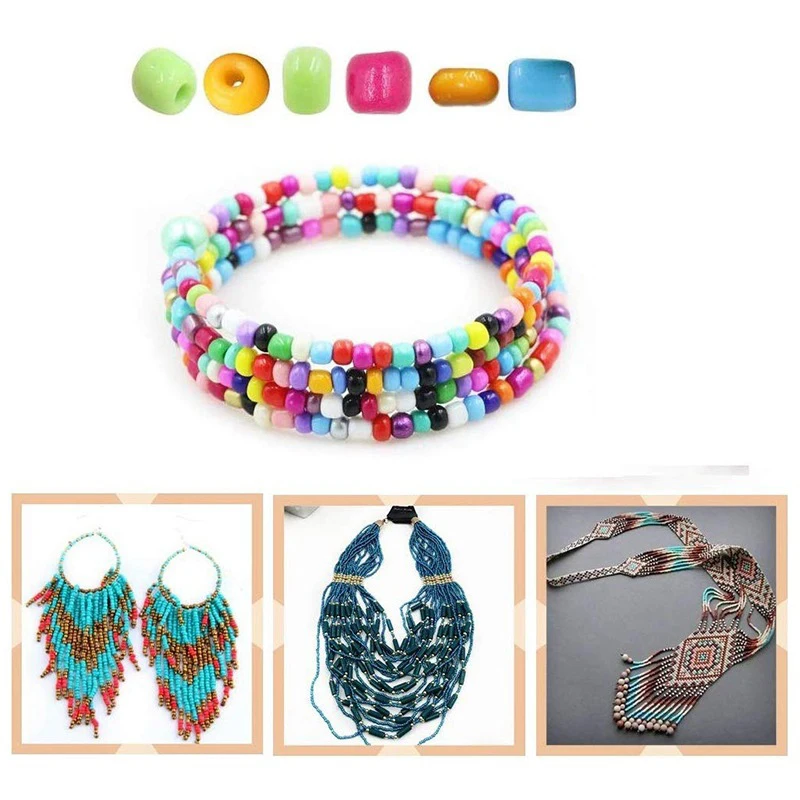 Juego de cuentas de cristal m para fabricaci&oacute;n de joyas y manualidades, cuentas con forma de coraz&oacute;n y letras del alfabeto, 5000 unidades-1