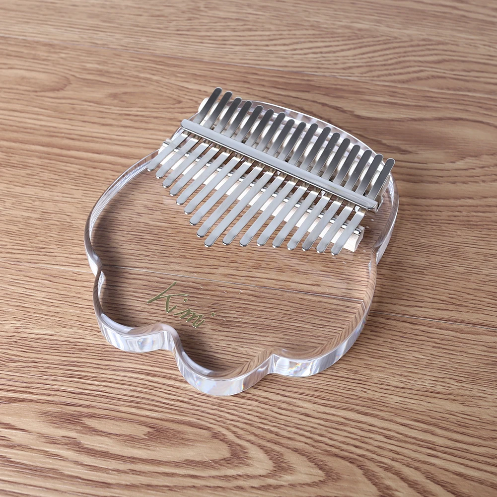 

17 Keys Kalimba Thumb Piano Cute Cat Claw Shaped Acrylic Thumb Finger Piano Transparent Keyboard Musical Instrument Mini Calimba