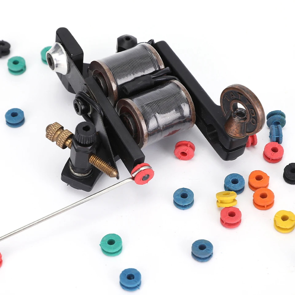100pcs/lot H Shape Tattoo Machine Rubber Nipple Half Grommets Piston Pin Needle Mat Pad Cushion | Красота и здоровье