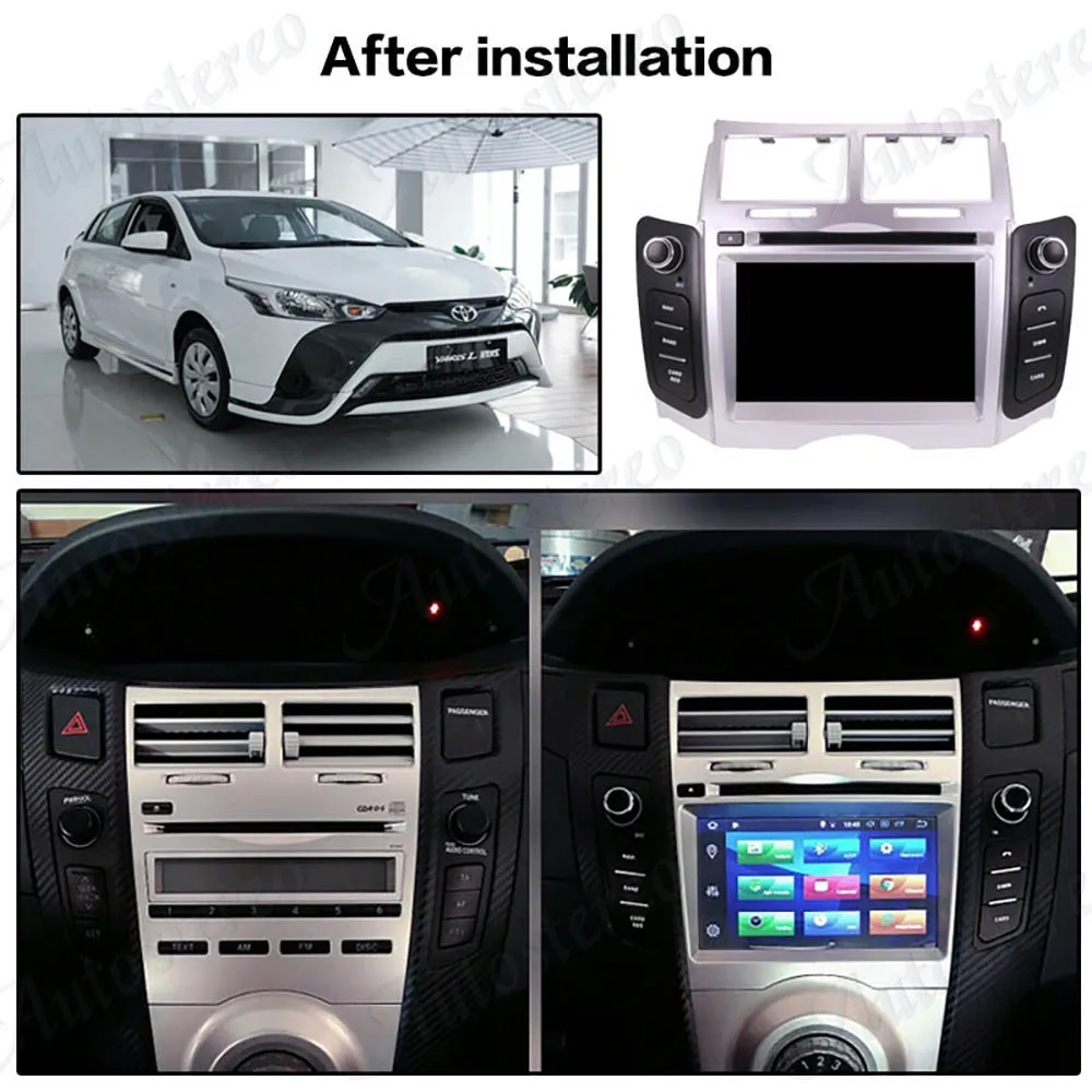 Android 9.0 PX5/PX6 Car DVD Player GPS Navi for Toyota Yaris 2005-2011 auto stereo radio tape recorde multimedia player headunit |