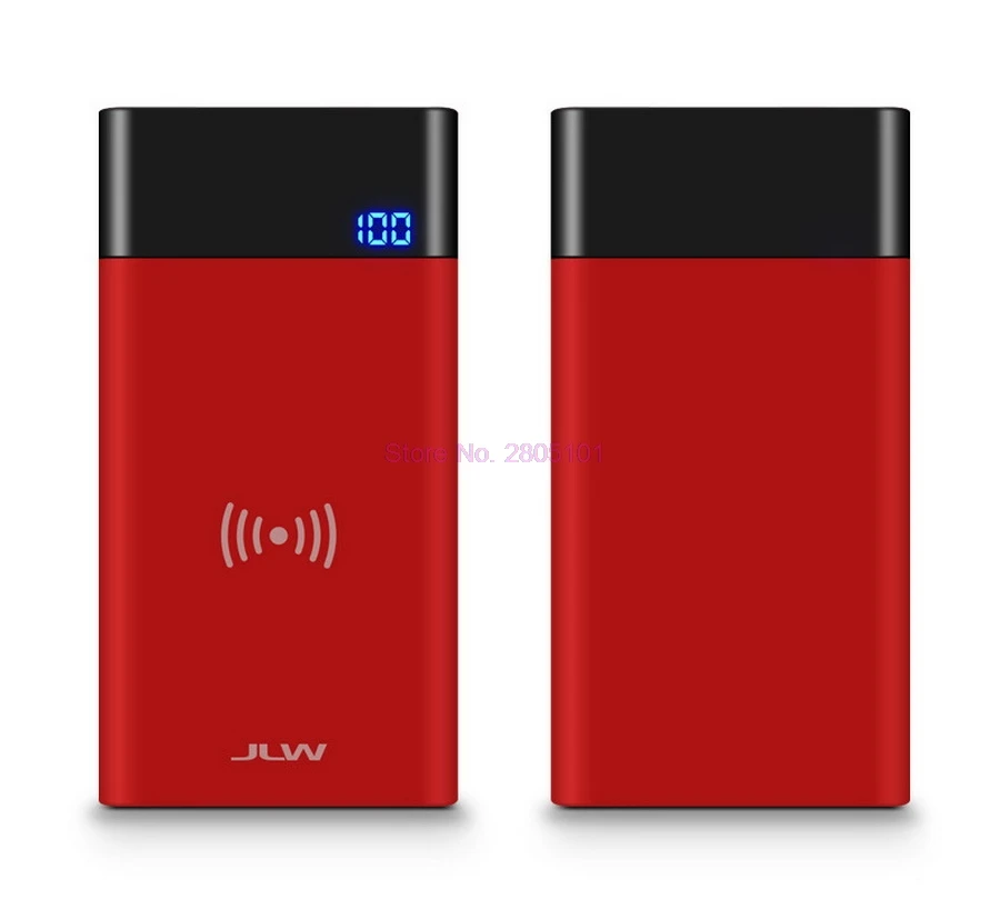 20 шт. Qi Беспроводное зарядное устройство 8000 мАч Power Bank для Samsung Galaxy Note 9 S9 Plus