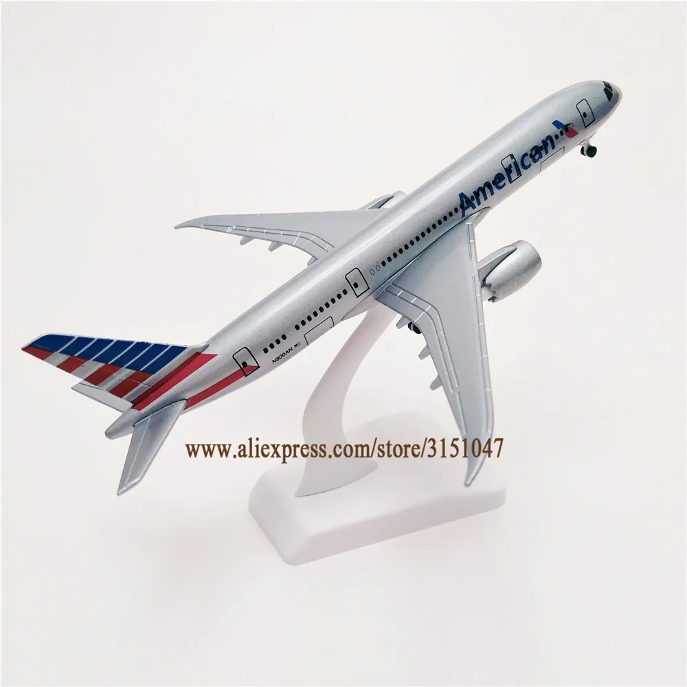20 см AIR American Airlines Boeing 787 B787 Airways модель самолета из сплава металла литье под