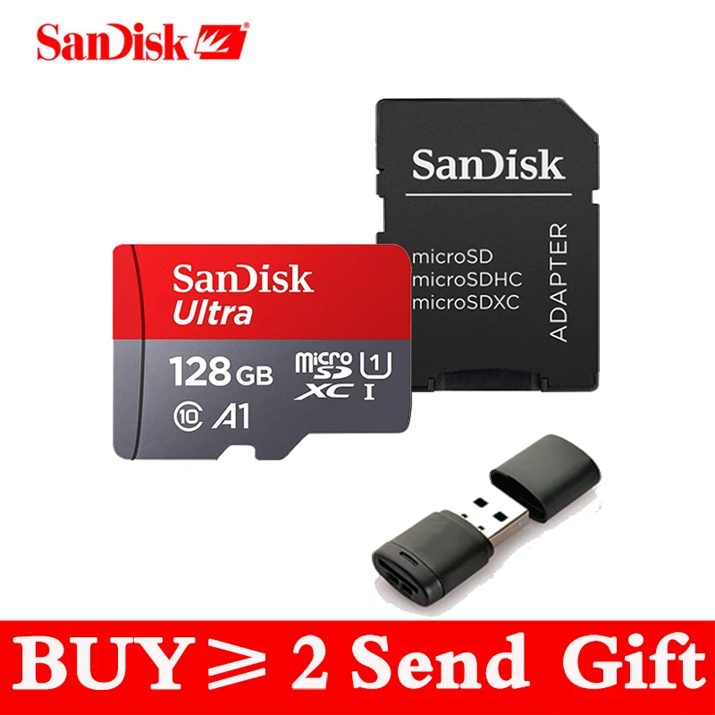 SanDisk Micro SD Card Memory Card 16GB 32GB 64GB 128GB MicroSD Max 80M/s Uitra C10 TF card C4 8G cartao de memoria