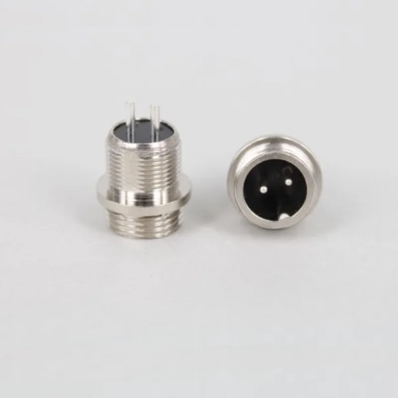 

20 шт./лот GX12 12 мм 2PIN мужской металлический авиационный Разъем Кабельный разъем