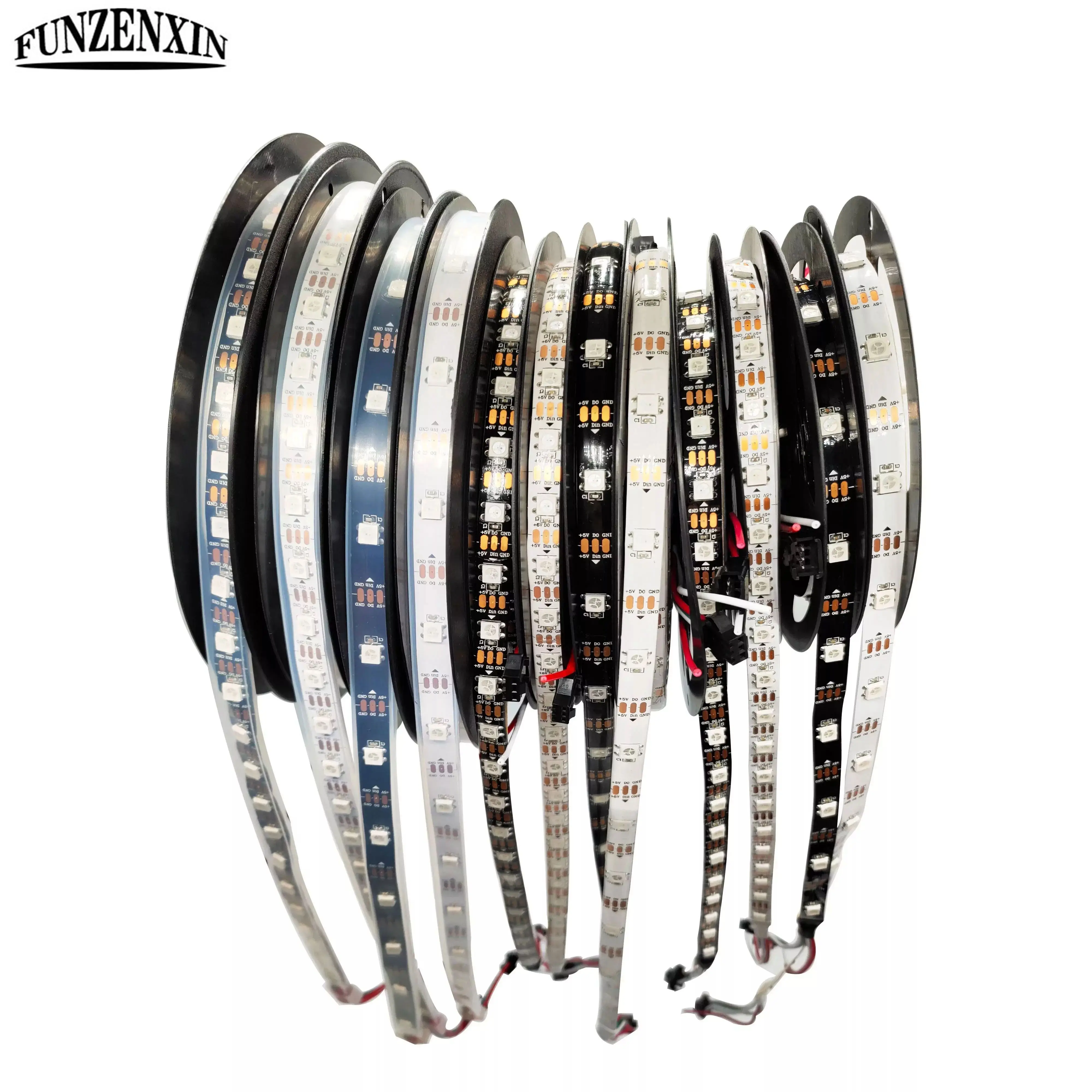 DC5V WS2812 для рождественской вечеринки Luces Светодиодные полосы индивидуально