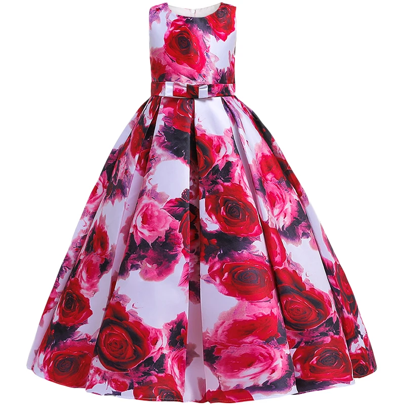 Платье детское вечернее с цветами на свадьбу или вечеринку | Детская одежда и