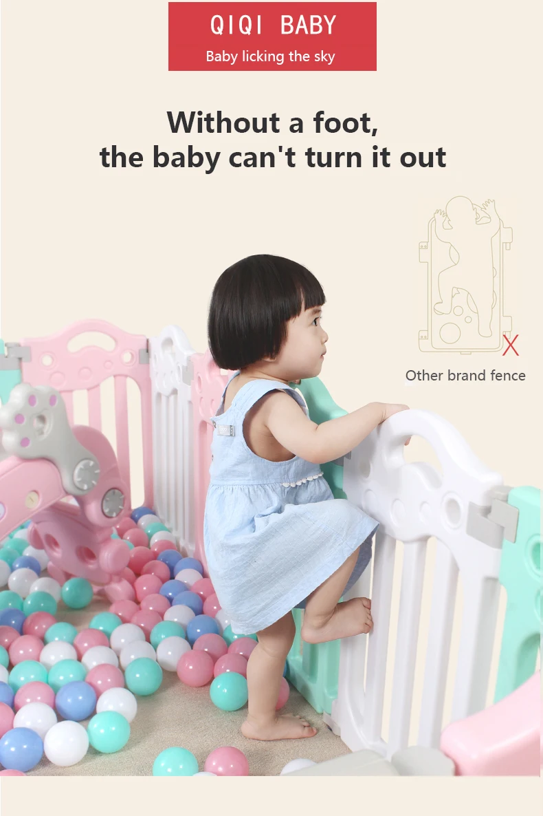 Детский игровой домик, райский внутренний коврик для лазания, домашняя детская игрушка для ползания, защитный забор