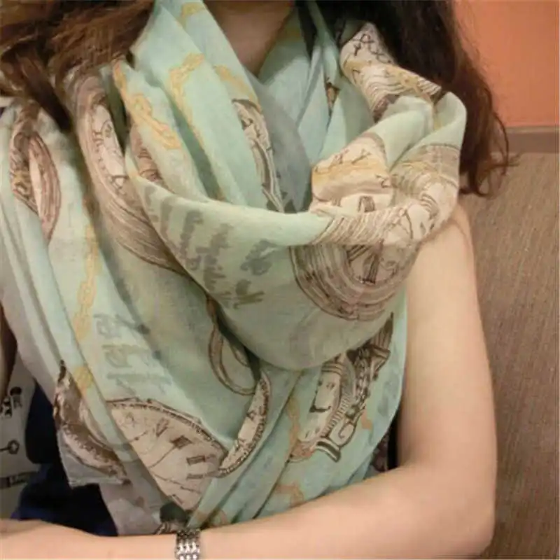

Women Cotton Scarve Pashmina Long Scarf Shawl Large Stole Wrap Soft Neck Chiffon