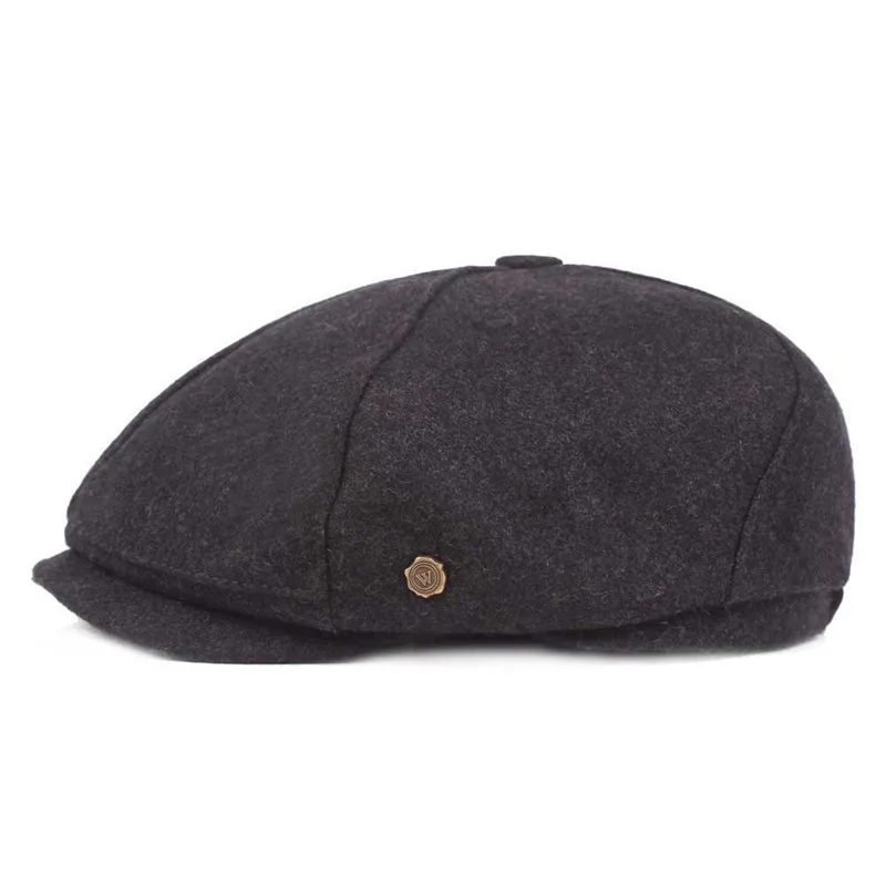SILOQIN Новая мужская Кепка Snapback осень зима среднего возраста Ретро береты