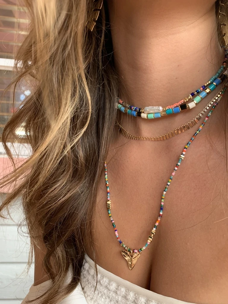 bohemian boho erkek kolye chocker necklace women цепь на шею chain steampunk bijoux ketting heishi bead collier femme | Украшения