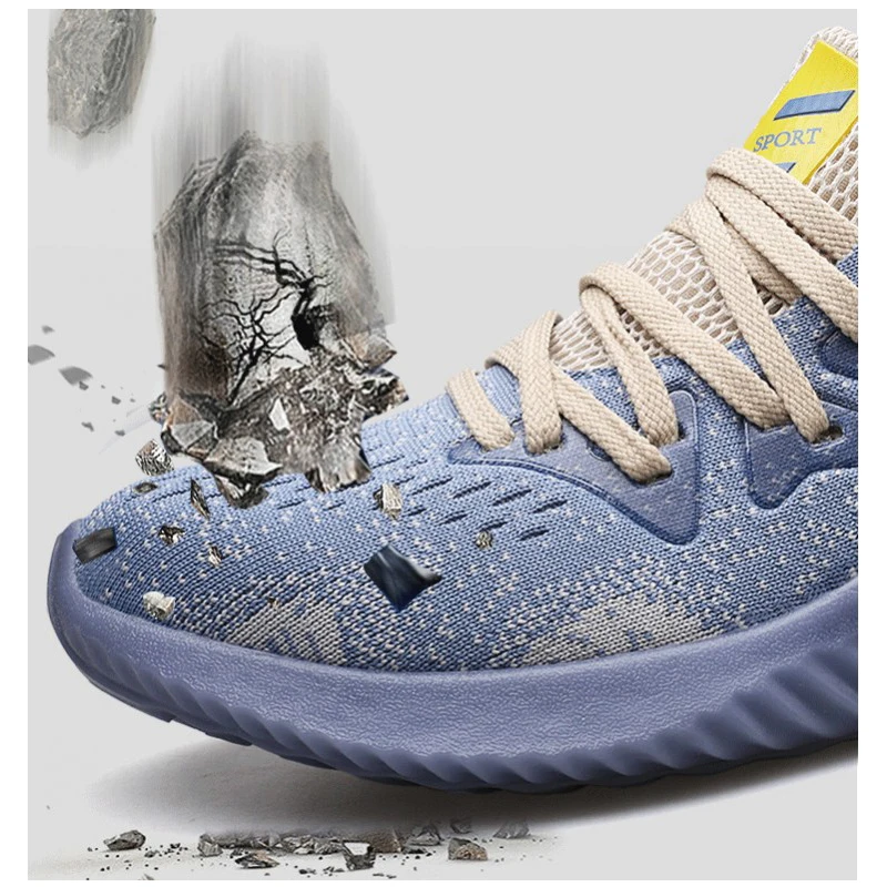 Мужская Рабочая защитная обувь лето 2019 дышащие легкие защитные кроссовки со