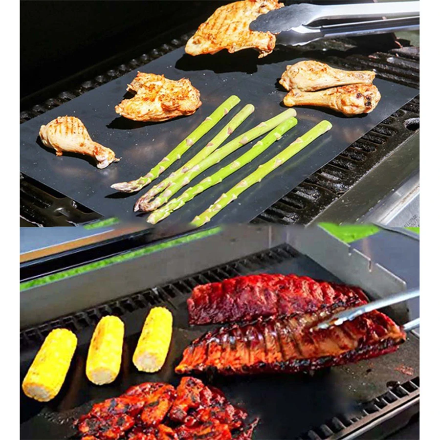 

VIP link Non-stick BBQ Grill Pad Barbecue Baking Pad Cooking Plate 40 * 33cm For Party Grill Mat Tools New