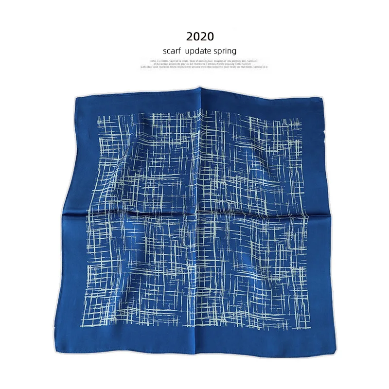 

2020 New Winter Scarf Hijab 100% Mulberry Silk Small Square Scarves Hijab Brand Female Bandana Foulard Poncho Pashmina Shawls