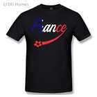 Футболка LIDU с французским флагом для футбольной команды 2021, футболки, женские и мужские футболки, хлопковые летние футболки, футболки с коротким рукавом и графическим принтом, топы