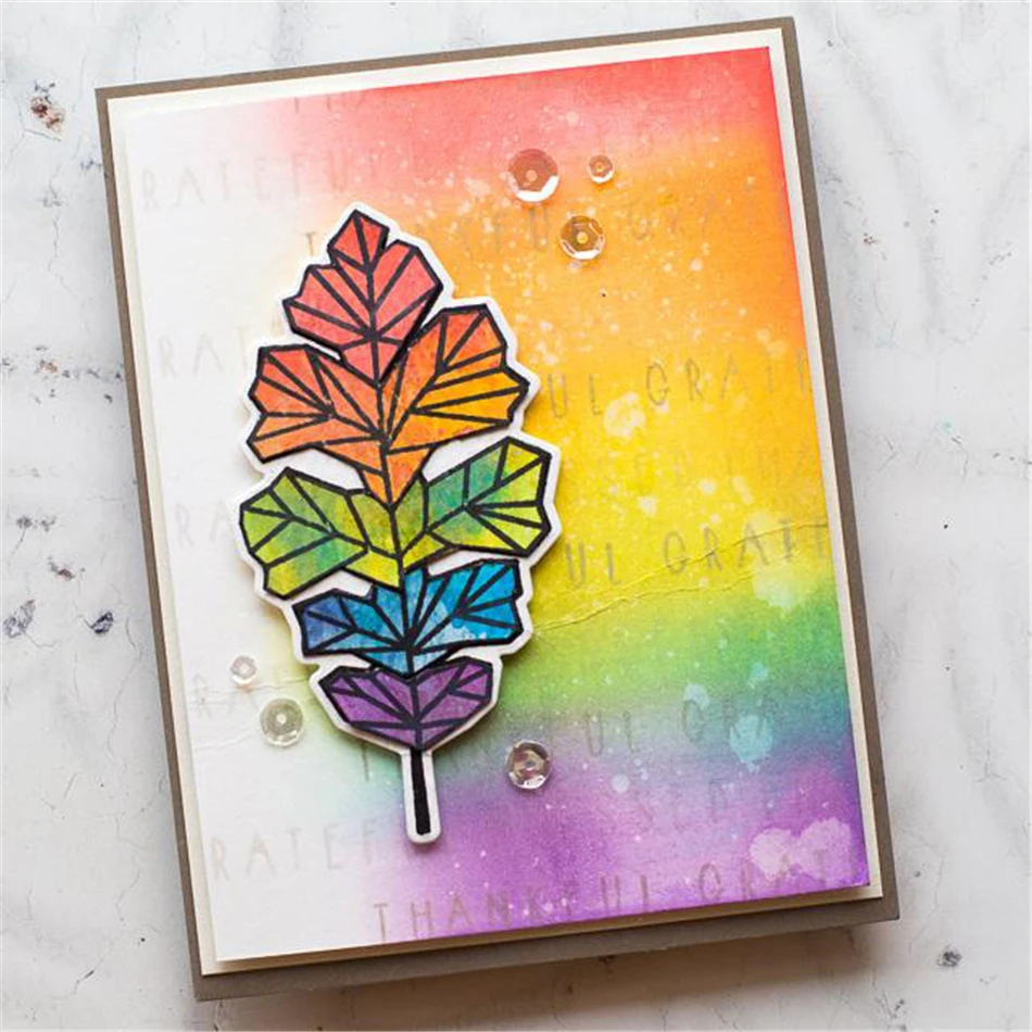 DiyArts Oak Leaf металлическая штамповка высечка Сделай Сам декоративное рельефное тиснение для скрапбукинга сбор Ремесло Создание штампов трафарет для открыток