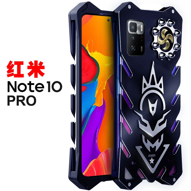 zimon armor ii aviation metal phone bag case for xiaomi redmi k40 k30s ultra note 10 9 pro 5g powerful outdoor anodized aluminum free global shipping