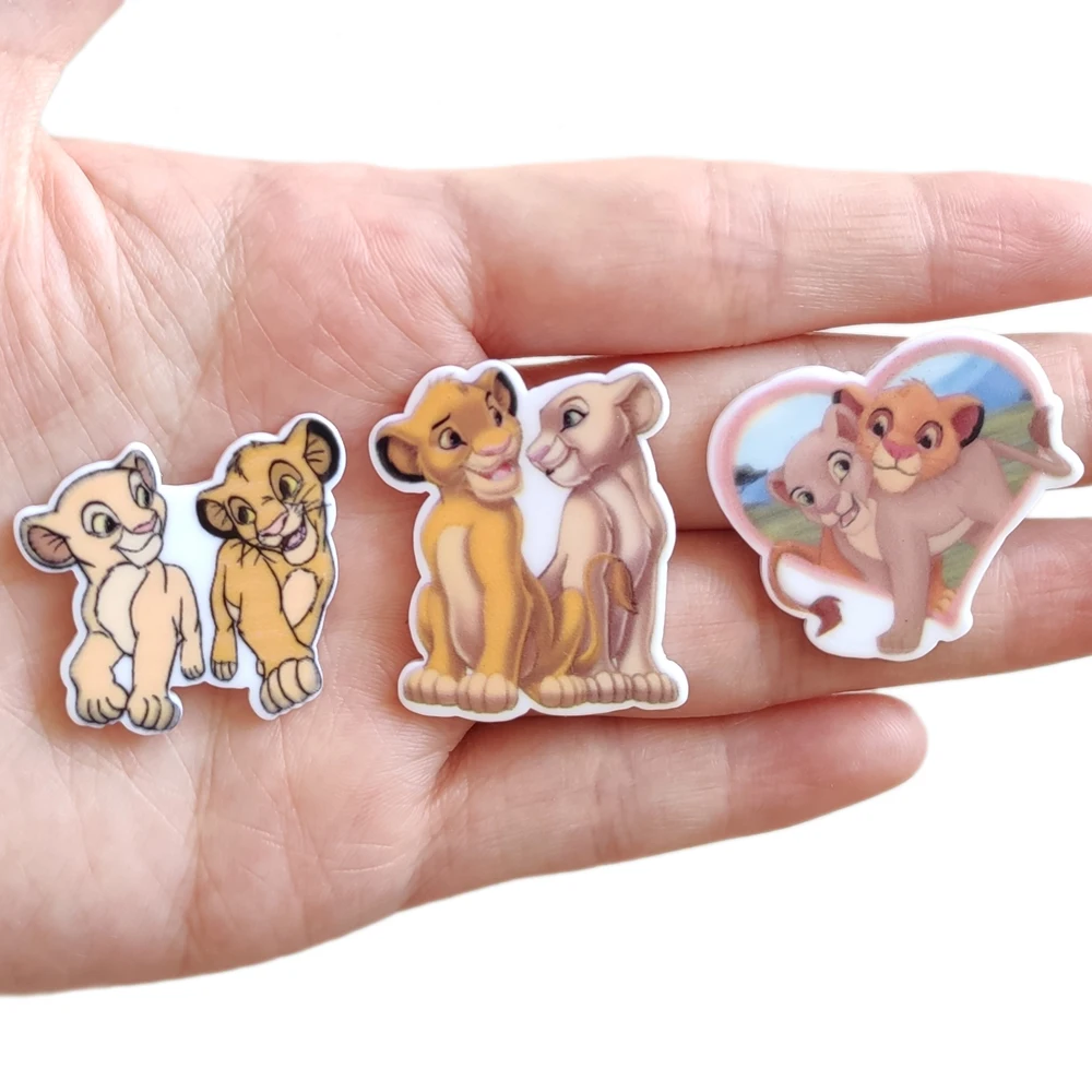 Mix 50 шт. 3 вида стилей микс мультфильм персонаж Лев Flatback Смола Кабошон животное плоское украшение из смолы DIY ремесло украшения смычковые центры для волос - Цвет: Mix