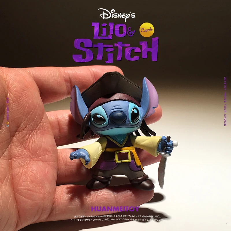 В наличии Lilo &amp Stitchs пиратский капитан Джек аниме Мультяшные блоки модель сборки