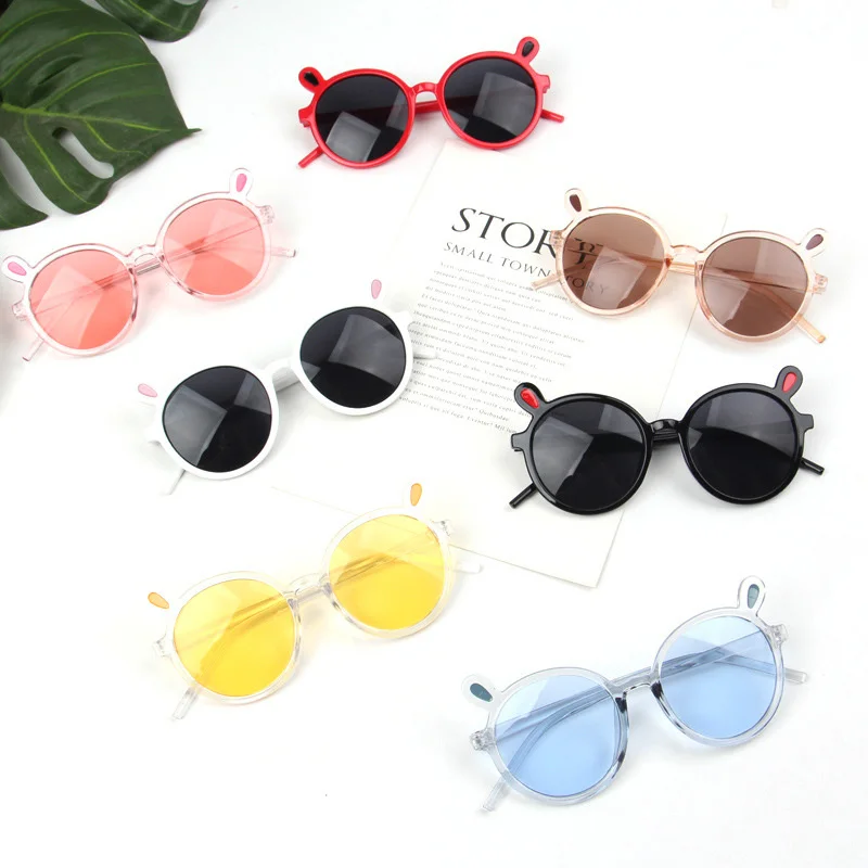 Children Eyeglasses Cute Baby Rabbit Ears Sun Glasses Boys Girls Kids Sunglasses Hot Style
