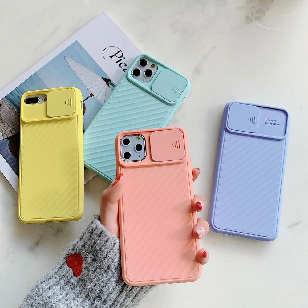 Защитный чехол для iPhone 11 12 Pro Max XR XS 7 8 Plus SE 2020 однотонный Мягкий силиконовый