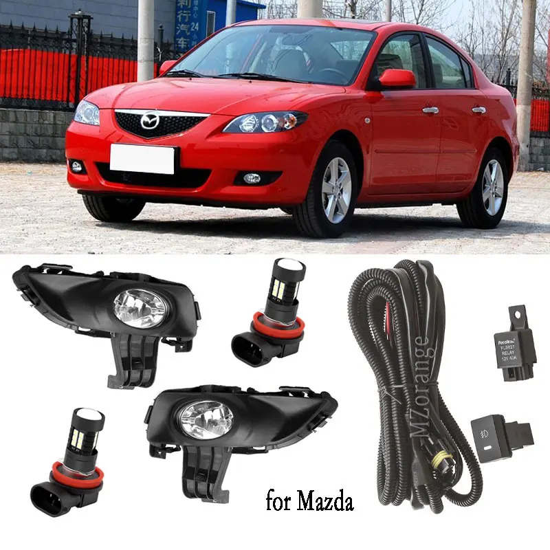 Светодиодный фонарь светильник s для Mazda 3 M3 2003 2010 1.6L туман головной светодиодный