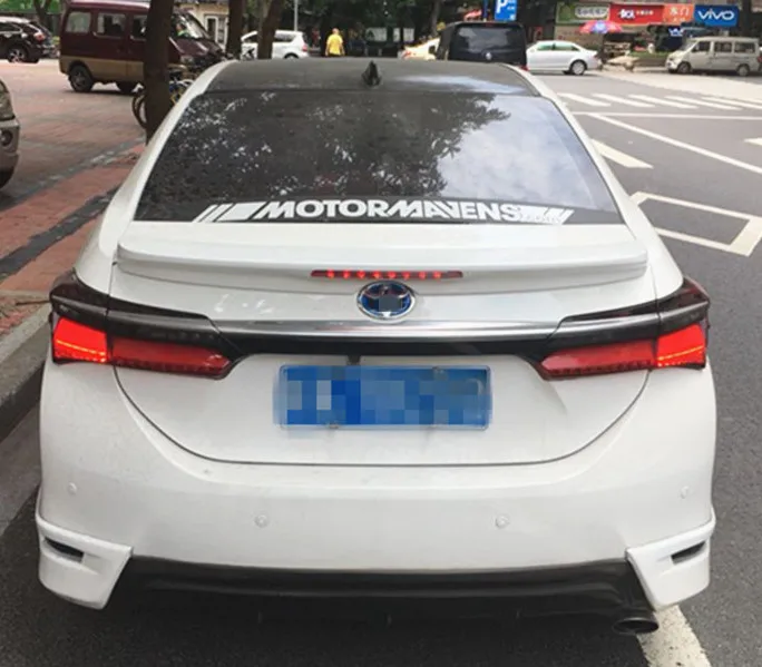 Спойлер для toyota corolla заднее крыло багажника светодиодный светильник кой 2014 2018