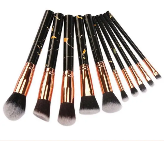 10 piezas pinceles maquillaje ceja definitador de ojos cepilo La Fundación pincel maquiagem polvo Blush Professional | Красота и