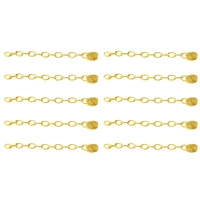 2pcs1pack dental orthodontic lingual traction chain rectangular base button golden gold plated