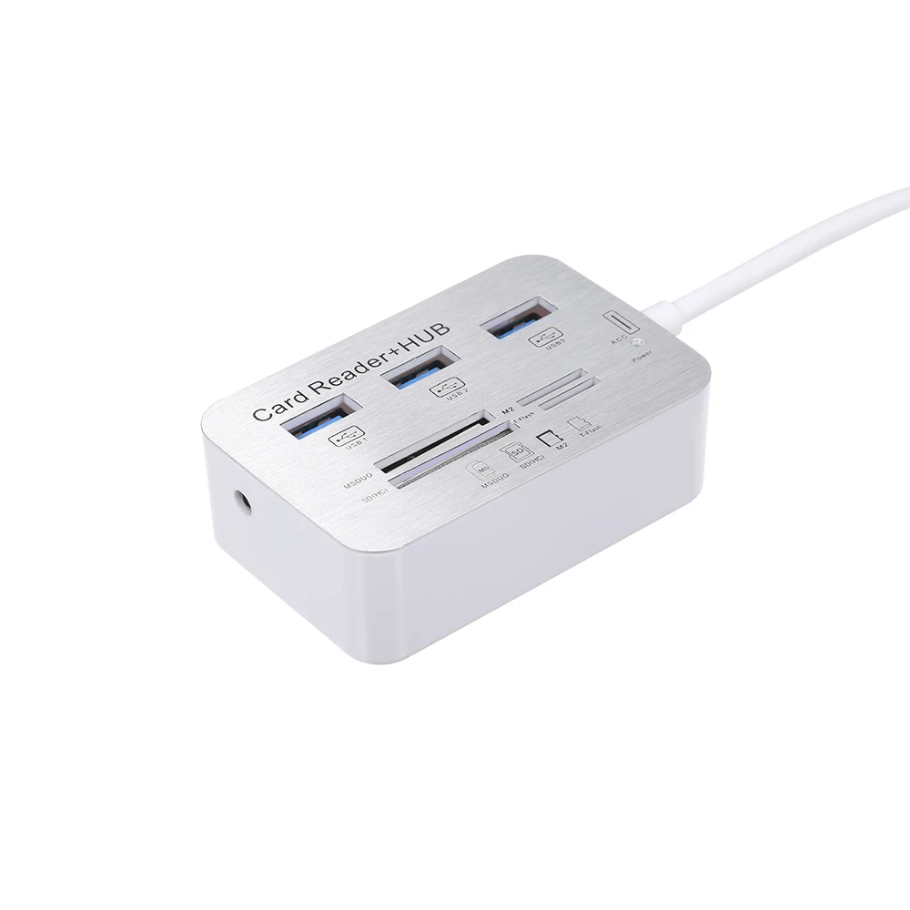 Все в одном кардридер USB 2 0 3 1 C Type USB3.1 концентратор с MS SD M2 TF для ПК|USB-хабы| |