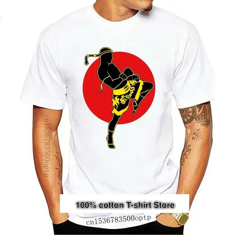 Camiseta negra de Muay Thai para hombre, ropa para Kick Boxing, gimnasio,...