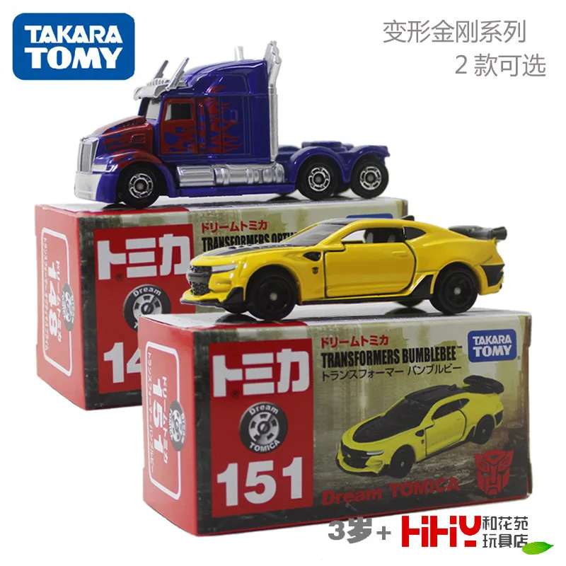 True TOMY Domeka автомобиль мечта модель Трансформеры 148 Optimus Prime 151 Bumblebee