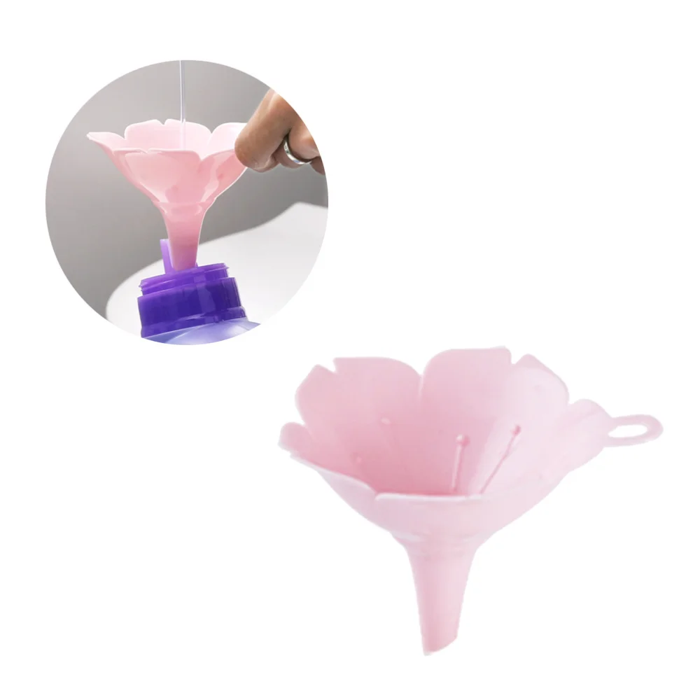 

Oriental Cherry Funnel Creative Funnel for Kitchen Soy Sauce Cooking Oil (White)