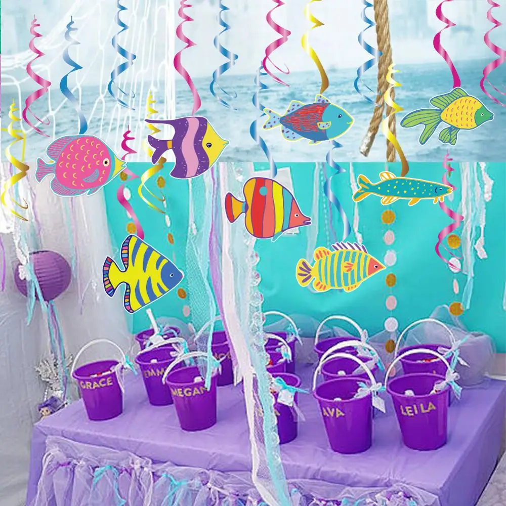 Подвесные декоративные соты в виде рыб морская Русалка украшение для дня