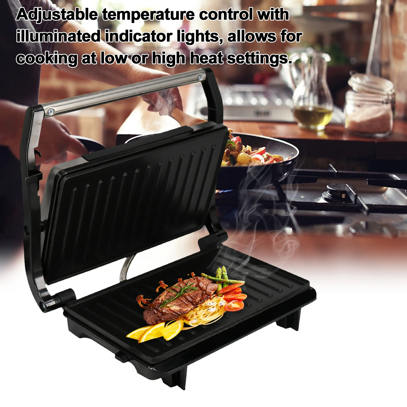 home grill electric bbq double sided smokeless non stick barbecue machine electric hotplate grilled meat pan steak grill machine free global shipping