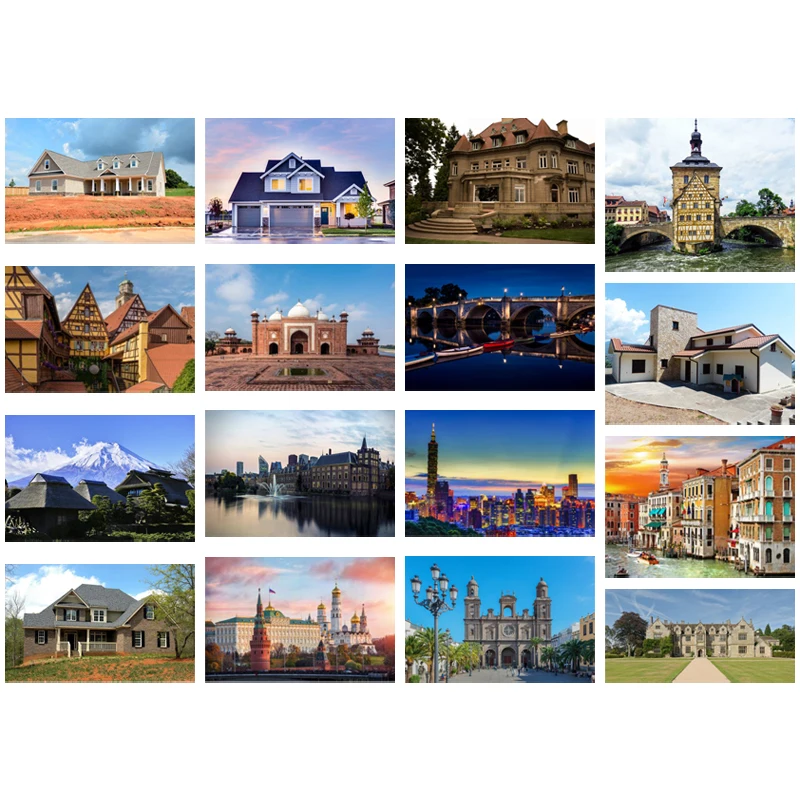 

Diy Diamond Decoration Painting European style house Square Diamond Round Diamond Customizable Wall Art Decoration