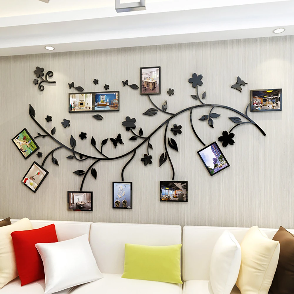 

Black 3D DIY Photo Tree PVC Wall Decals/Adhesive Family Wall Stickers Mural Art Home Decor new