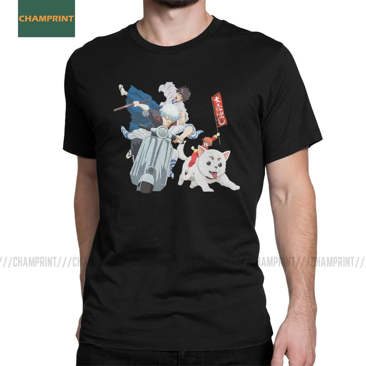 Мужская футболка Gintama Guys гинтоки манга Элизабет горничная сама Shinpachi катасура