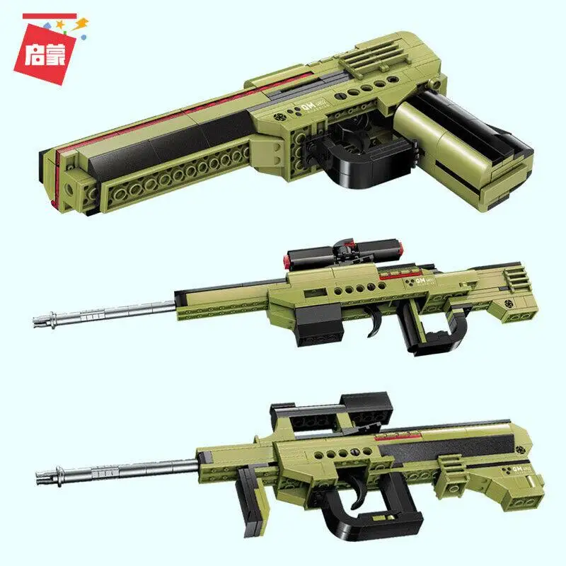 

ENLIGHTEN Kids Building Toys Blocks Boys Puzzle 3in1 Gun Teens Gift 4802 no box