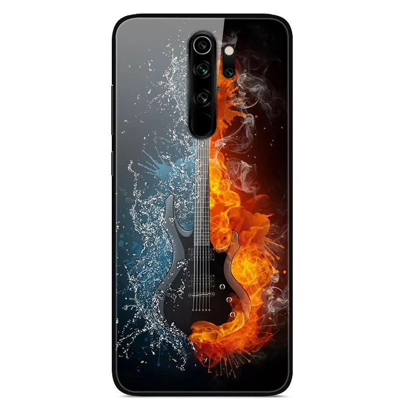 14 Redmi Note 8 Pro Чехол 6,53 ''стекло твердая задняя крышка для Xiaomi Redmi Note 8 Pro чехлы для телефонов силикон бампер Fundas Redmi Note8 8T - Цвет: 14