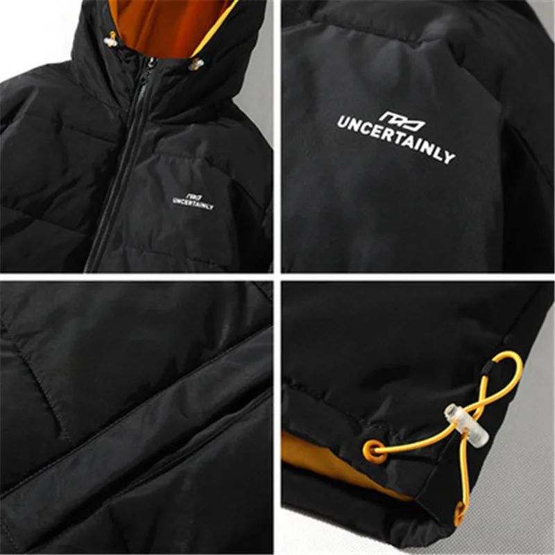 

NiceNew Autumn And Winter Fashion Bread Garment Men Hooded Coat Large Size Warm Down Cotton Jacket