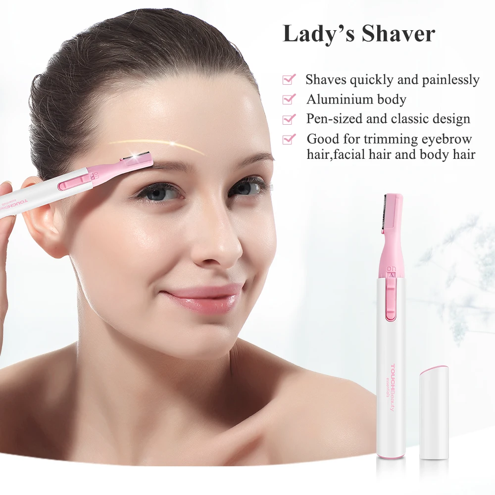 TOUCHBeauty электрический триммер для бровей, Женская бритва для бровей для женщин и мужчин-сменный TB-815P из нержавеющей стали
