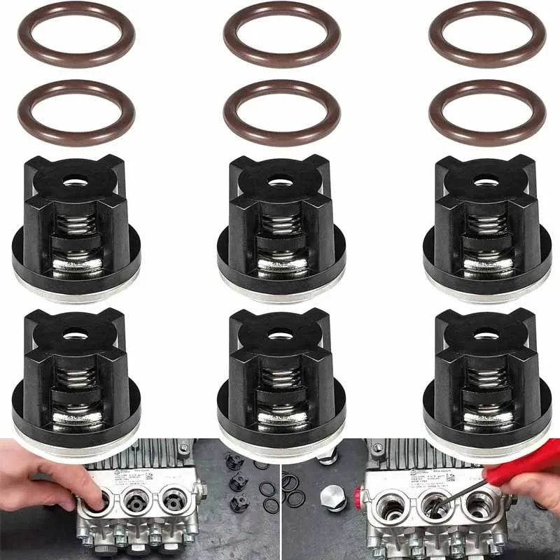 

AR1828 Water Pump Check Valves Kit Compatible with Annovi Reverberi 18mm XR RK RKA RKV 70-0179- New Valves + O-Rings（Set of 12）