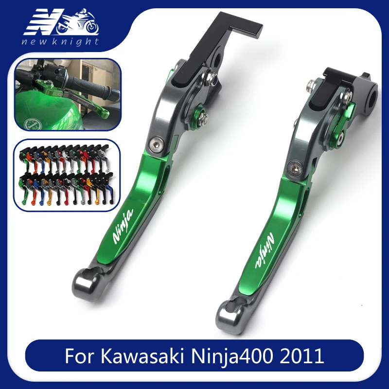 

Для Kawasaki Ninja400R Ninja 400R 2011 аксессуары для мотоциклов с ЧПУ Складные Выдвижные рычаги тормозной муфты с лазерным логотипом