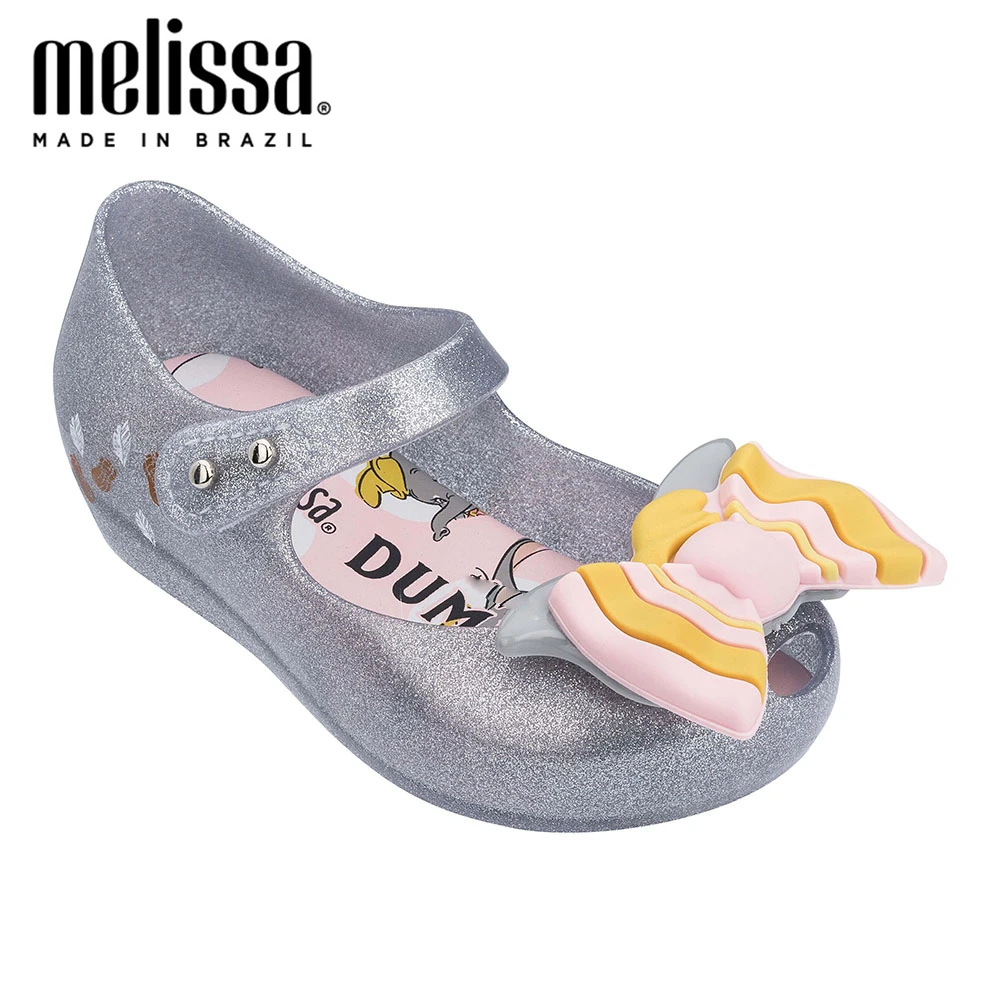 

Мини-обувь Melissa Ultragirl + Летающий Слон для девочек, пляжные сандалии 2021, детская обувь Disney, сандалии Melissa, обувь принцессы